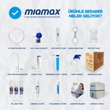 Miamax 12 Aşama Standart Membranlı 9 Litre Çelik Tanklı Mineralli Su Arıtma Cihazı - 0004