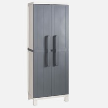 Sadece Nette Fırçalıklı Banyo Dolabı, Temizlik Dolabı, Plastik Dolap