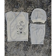 Babush Erkek Bebek 3'lü Pijama Takımı Koala Hastane Çıkışı Mavi