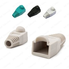 BK Teknoloji RJ45 Cat5 Cat6 Renkli Koruyucu Kılıf - 10 Adet Papuç