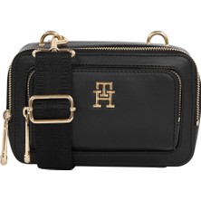 Tommy Hilfiger Çapraz Ç, Standart, Siyah