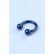 HD Piercing Düz Yarımay Lacivert Piercing