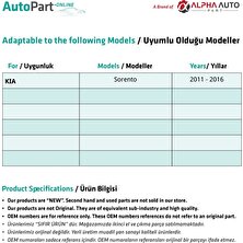 Alpha Auto Part Kia Sorento Için Yan Ayna Tamir Dişlisi