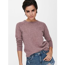 Only Minimalist Kadın Kazak - Uzun Kol, Yuvarlak Yaka - Günlük Kullanım