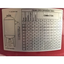 Cruwa Cruwa-Açık Genleşme Tankı 50 Lt 10 Bar