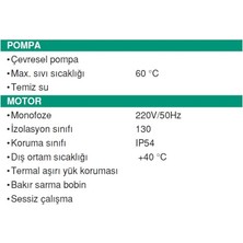 Taifu Kendinden Emişli Self Priming Jet Pompa - Jet150 1.5 Hp