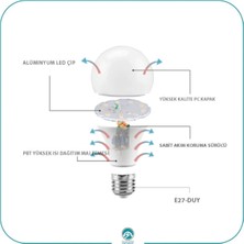 Zmc Elektrik 9W Led 6500K Ampul Beyaz Renk