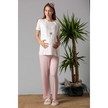 Effortt Pembe Hamile Lohusa Pijama Takımı
