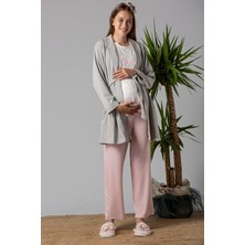 Effortt Sabahlıklı Hamile Lohusa Pijama Takımı