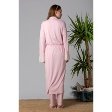 Effortt Pembe Sabahlıklı Hamile Lohusa Pijama Takımı