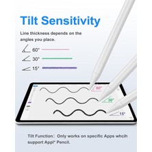 MTK Moveteck Apple Ipad Için Orijinal Hassas Avuç Içi Reddetmeli Stylus Pen Dokunmatik Şarjlı Akıllı Tablet Kalem Palm Rejection Digital Apple Pencil