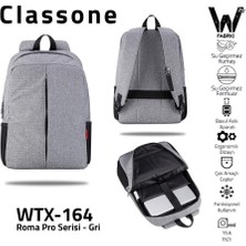 Classone WTX164 15.6" Laptop Sırt çantası -Gri