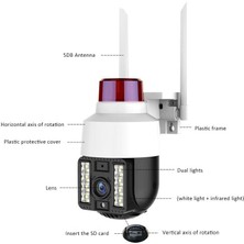 Lisa Butik 1080P Speed Dome Ip Wifi Kablosuz Dış Mekan Camera Çakarlı Güvenlik Kamerası