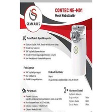 Semcares Contec Semcares NE-M01L Taşınabilir Mini Mesh Nebulizatör Bataryalı Ürün