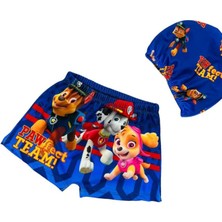 Lolli Boom Kids Erkek Çocuk Sevimli Paw Petrol Itfaiyeci Köpek ve Takım Arkadaşları Mayo Bone 2'li Set