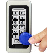 Sonex Su Geçirmez Metal Rfid Elektronik Şifreli Kartlı Kapı Açma Kilit ve Adaptör Full Set