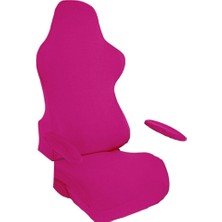 Kesoto Esnek Oyun Sandalyesi Slipcovers Toz Geçirmez Katı Yıkanabilir Bilgisayar Sandalyesi Koyu Pembe