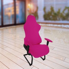 Kesoto Esnek Oyun Sandalyesi Slipcovers Toz Geçirmez Katı Yıkanabilir Bilgisayar Sandalyesi Koyu Pembe
