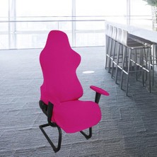 Kesoto Esnek Oyun Sandalyesi Slipcovers Toz Geçirmez Katı Yıkanabilir Bilgisayar Sandalyesi Koyu Pembe