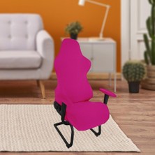 Kesoto Esnek Oyun Sandalyesi Slipcovers Toz Geçirmez Katı Yıkanabilir Bilgisayar Sandalyesi Koyu Pembe