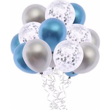 Parti Station 15'li Konfetili Lateks Balon Seti