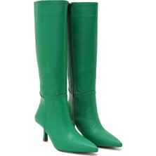 Desa Carmen Yeşil Kadın Topuklu Çizme