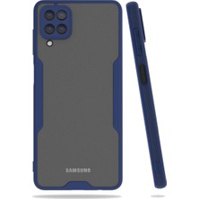 Andeka Samsung Galaxy M32 Kılıf Platin Silikon - Lacivert