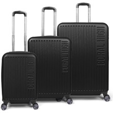 Coral High Abs Siyah 3'lü Valiz Seti 16400