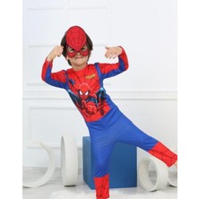 Lolli Boom Kids  Erkek Çocuk Süper Kahraman Örümcek Adam Maskeli Kostüm Spiderman