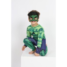 Lolliboom Kids Lolli Boom Kids Kahraman Yeşil Dev Hulk Maskeli Kostüm