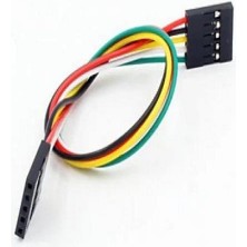 Sanec 5 Pin 0,25MM Kablolu Dupont Kablo 10CM - Çift Taraflı