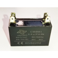 3,5 Uf 450VAC Vantilatör ve Klima Kare Kondansatörü