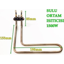 Wolk Endüstriyel Bulaşık Isıtıcı Rezistansı L Küçük Model 1500W