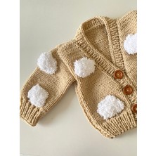 Hobihanem Tuhafiye El Örgüsü Papatyalı Çiçekli Bebek Hırka