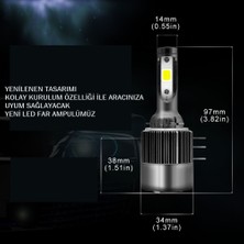 Space LED Far Ampulü H15 3570 Chip 72W 11.000LM Canbus 12-24V / LAAM560-3