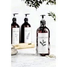 Lalezen Şampuan Etiketli Amber Cam Şişe 500 ml