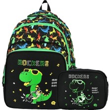 Master Pack Dinazor Desenli Beslenmeli Su Geçirmez Erkek Çocuk İlkokul Sırt Çantası