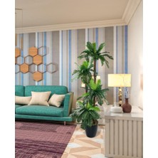 Nettenevime Yapay Ağaç Sıkas Palmiye Salon Çiçeği Yapay Çiçek 4 Katlı 84 Yaprak 150 cm