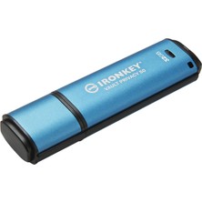 Kıngston Ironkey Vault Prıvacy 50 AES-256 32GB IKVP50/32GB Şifreli USB 3.2 Gen1 Flash Bellek