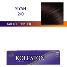 Wella Koleston Single Tüp Boya Saç Boyası Siyah 2/0