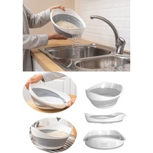 Bessmoon 1 Adet Katlanabilir Pirinç Süzgeci , Akordiyon Pirinç Süzgeç