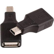 5 Pin Mini USB Erkek To USB Dişi Adaptör - Mini USB Otg