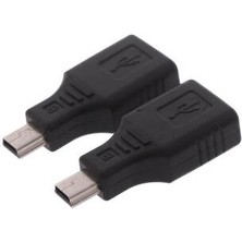 5 Pin Mini USB Erkek To USB Dişi Adaptör - Mini USB Otg