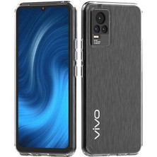 Vivo V21E Kılıf Coss Arkası Mika Yanları Silikon Kapak