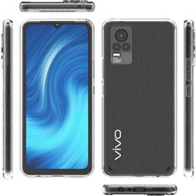 Vivo V21E Kılıf Coss Arkası Mika Yanları Silikon Kapak