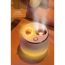 Tg Ultrasonik Hava Nemlendirici Şarjlı Buhar Makinesi 2 Çıkışlı Difüzör Gece Lambası 400MM