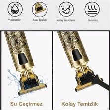Emtu life Şarjlı T-Bıçak Komple Vücut Kılı Saç Sakal Ense Traş Makinesi