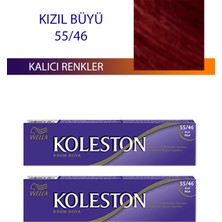 Wella Koleston 2 Adet Single Tüp Boya Saç Boyası Kızıl Büyü 55/46