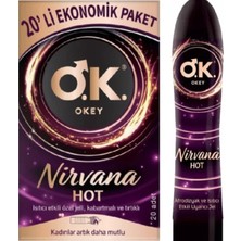 Okey Nirvana Hot 20'li Prezervatif + Nirvana Hot 100 ml Jel