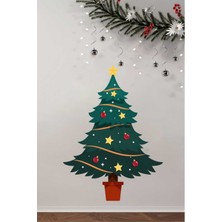 Piksel Grafik Noel Yılbaşı Ağacı Sticker